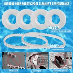 GVCVHVCV 9985006-r2 Track and Climbing Rings 6101611-r4 Replacement White