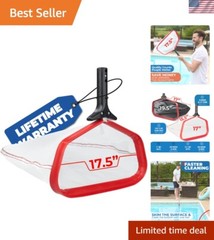 18-Inch Fine Mesh Pool Rake – ProTuff Heavy Duty with Easy Glide Technology