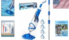 Lightweight Cordless Pool Vacuum – Supercharge Tech & 60 Minutes of Cleaning