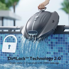 Bubot 300P Pool Vacuum for Above Ground Pool Dual Motors to 850 Sq.Ft. Blue