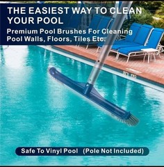 POOLAZA Pool Brush 17.5 » Pool Brush Head for Inground Pools & Above-Ground P…