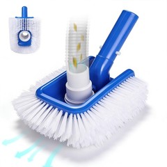 HeavyDuty Pool Brush & Vacuum Head for Inground/Above Ground Pools