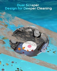 (2026 Upgrade) Cordless Pool Vacuum for Above Ground Pool, Automatic Pool Cleane
