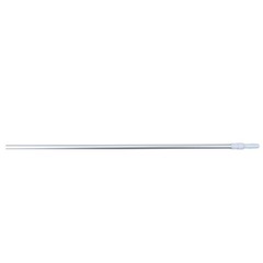 Pool Central 8.25-15.5FT Smooth Silver Telescopic Pole Vacuum Heads and Skimmers