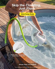 2-in-1 Cordless Handheld Pool Vacuum & Hot Tub Cleaner, Swap-On Replaceable B…