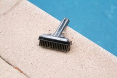 5-Inch Stainless Steel Pool Algae Detail Brush, Heavy-Duty Aluminum Back, for…