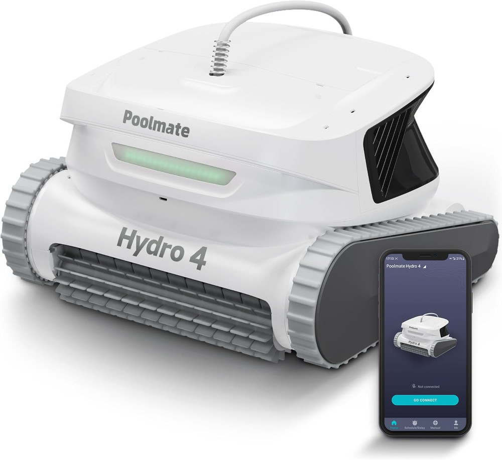 Poolmate Hydro 4 Pool Robot Cleaner for Inground & above Ground Pools | Floor, W