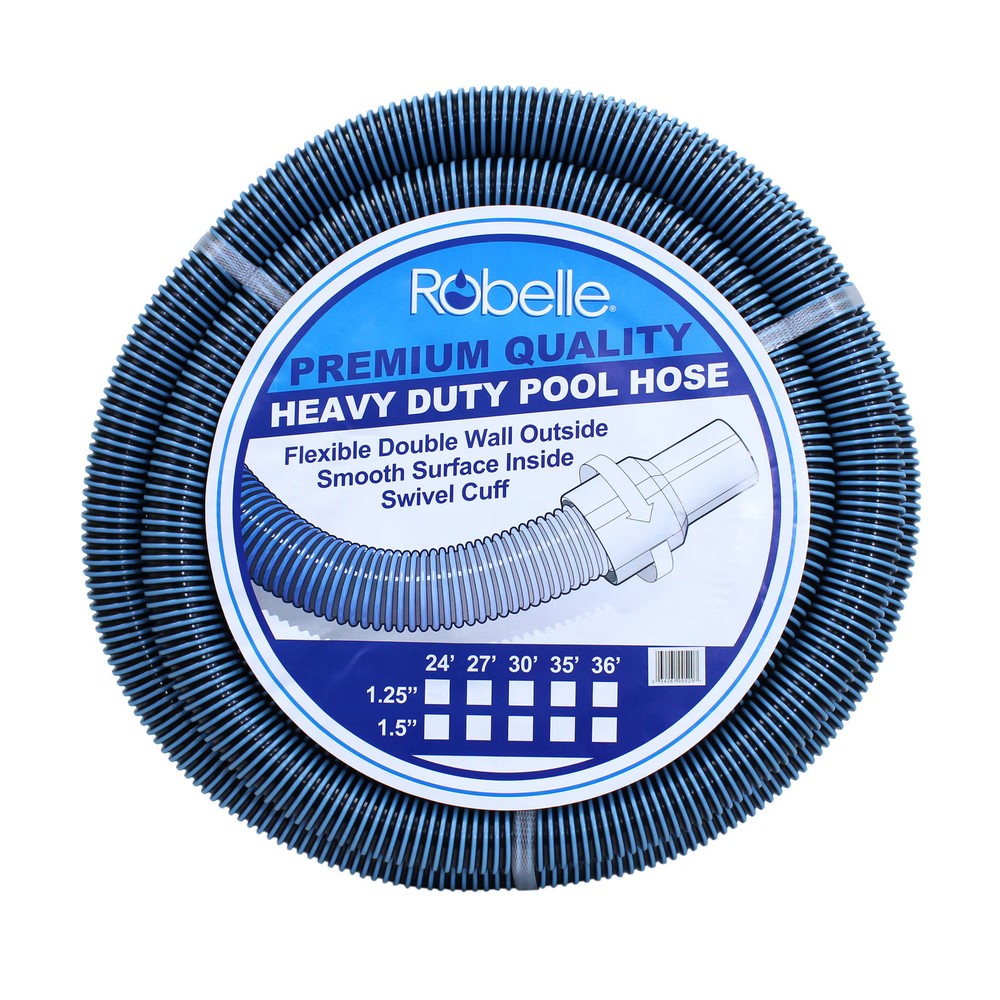 Robelle Spiral Vacuum Swimming Pool Cleaner Hose – 21&prime; x 1.25&Prime;