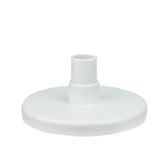 Northlight 6.25&Prime; Round White Swimming Pool Vacuum Plate with Hose Adapter