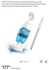 Handheld Pool or Hot Tub Vacuum – Cordless- long battery life