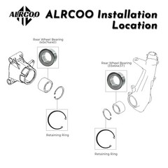 Front & Rear Wheel Bearings Heavy Duty for Polaris Sportsman Ranger ACE 400