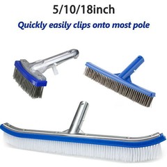 US (3 Styles) Aluminium Swimming Pool Cleaning Brush Head Heavy Duty Wall Floor