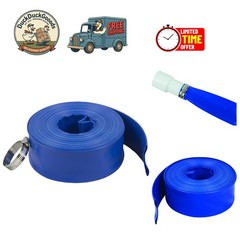 1.5-Inch x 50-Feet Pool Backwash Hose – Perfect for Cleaning & Draining