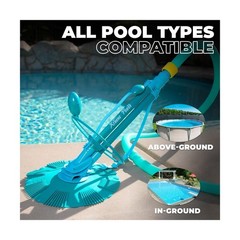 XtremepowerUS Pool Vacuum Cleaner for Above Ground & In-Ground Swimming Pools…