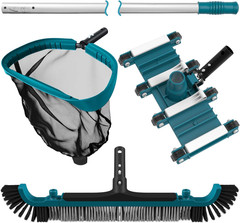 Ultimate Deluxe Pool Cleaning Kit: Net, Vacuum Head & 13ft Brush Pole
