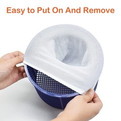 100 Pack Pool Skimmer Socks Reusable Pool Socks for Above Inground Pools