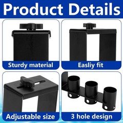 2 Pcs Adjustable Pool Fence Hooks, Metal Pool Fence Hangers Suitable for 1.4-…