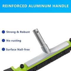 Versatile 20” Pool Cleaning Brush with Angled Bristles – Safe for Vinyl Liners