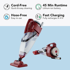 Pulse Cordless Pool Vacuum W/Pole Set – Large Debris Capacity & Fast Hoseless Cl