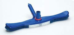 18&Prime; Pool Brush Vacuum Head Combo with Swivel Hose Cuff Wall Brush 1 1/2&Prime; 1 1/4&Prime;