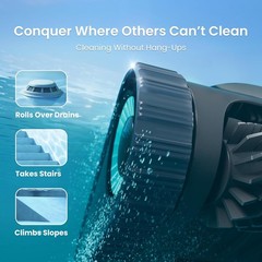 Scuba S1 Robotic Pool Cleaner Waterline Wall Dual Filtration App Control
