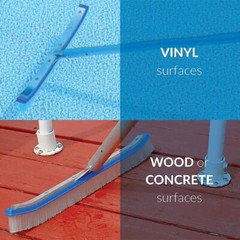 Pool Brush Head for Cleaning Pool Wall, Inground/Above Ground Pool Scrub Brushes