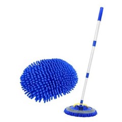 41&Prime; Car Cleaning Brush with Telescopic Handle Aluminum Alloy Long Rod,