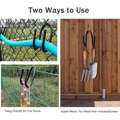 12PCS Chain Link Fence Hooks for Pool Poles, Nets, Brushes, and More