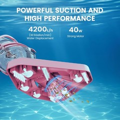 Rechargeable Swimming Pool Vacuum Enhulk With Pole 1 Hour