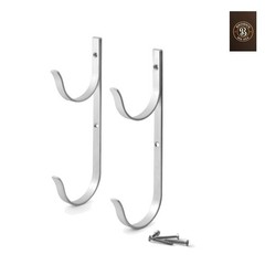 Pool Pole Hanger 2pc Aluminium Holder Set, Ideal Hooks for Telescopic Poles,…