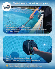 PF1 Cordless Pool Vacuum Cleaner Robot for Daily Pool Maintenance, Floor Only Cl