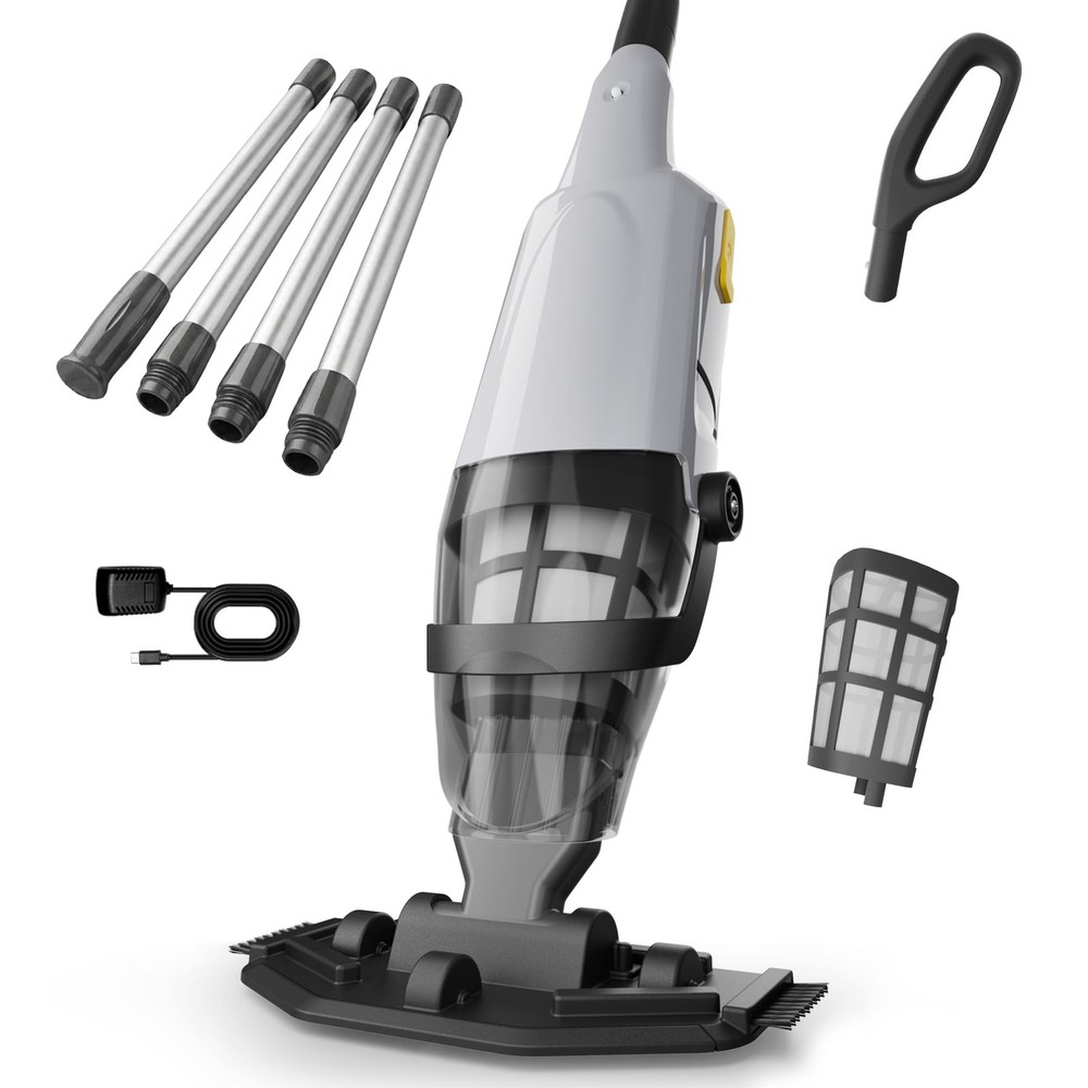 Handheld Pool Vacuum Cleaner, Updated Cordless Pool Cleaner with Powerful Suc…
