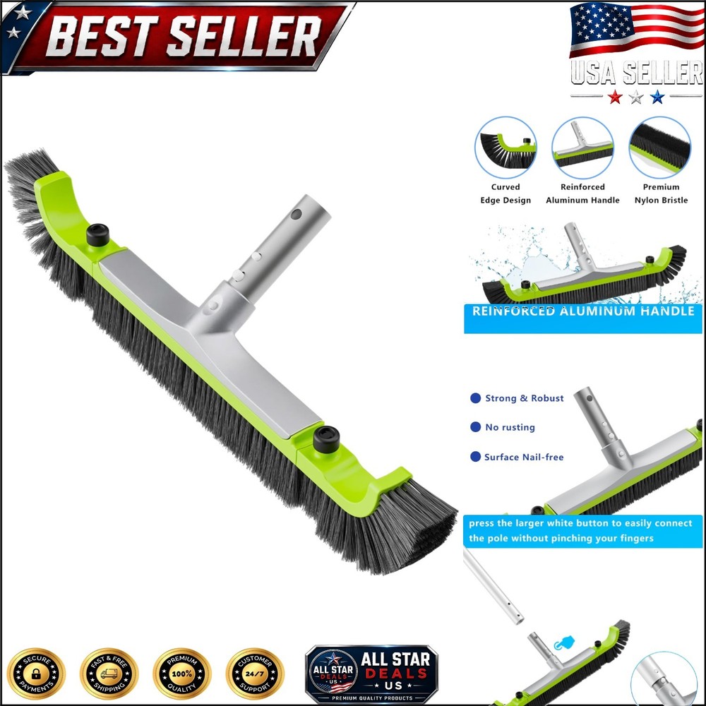 Versatile 20” Pool Cleaning Brush with Angled Bristles – Safe for Vinyl Liners