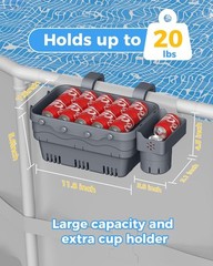 Poolside Storage Basket Above Ground Pools Swimming Pool Storage Basket Pool Cup