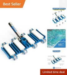 14&Prime; Heavy-Duty Pool Vacuum Head with Swivel & EZ Clips for Hassle-Free Cleaning