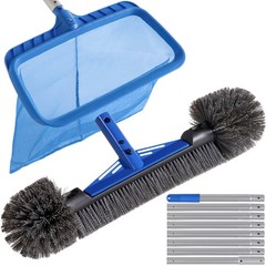 Best Choice Products Pool Cleaning Starter Kit – Pool Brush, Skimmer Net & Pole