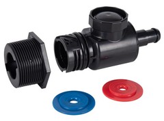 ATIE Pool Cleaner Black Universal Wall Fitting UWF Connector Assembly