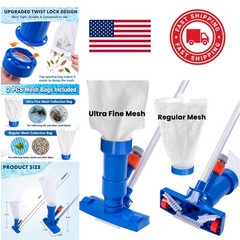 Lightweight Pool Spa Vacuum with Polypropylene Construction for Long Lasting Use