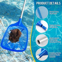 Tavaleu Pool Skimmer Net, Deep Pool Leaf Net with Reinforced Frame, Large Cap…