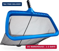Pool Skimmer Net for Leaves – Leaf Rake for Pool Cleaning // Swimming Pool Leaf