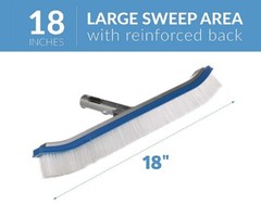 Premium Aluminium Swimming Pool Cleaning Brush Head Heavy Duty Wall Floor In USA