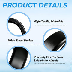 Polaris Pool Cleaner Tires – WideTrax Replacement for 3900 Sport & 480 – 3 Pack