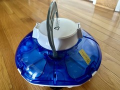 Cordless Robotic Auto Pool Vacuum Cleaner, Self-Parking, 645 Sq.Ft, 60 Min, BLUE