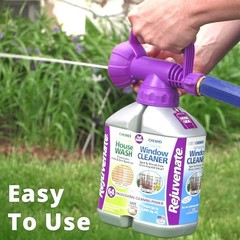 Rejuvenate Dual System Outdoor Window Cleaner & House 32 Fl Oz (Pack of 2)