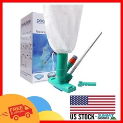 Eco-Friendly Pool Jet Vacuum Cleaner – 56.7in Telescopic Pole & Brush Included