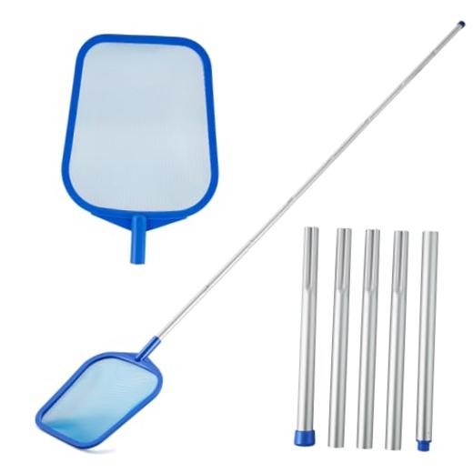 Pool Skimmer – Pool Skimmer Net with 5 Section Pool Skimmer Net with Pole