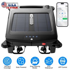 Solar Robotic Pool Cleaner Skimmer Automatic Swimming Pool Surface Cleaner Robot