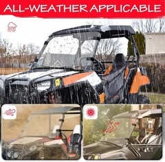 Scratch-Resistant UTV Front Full Windshield Compatible with Polaris RZR 800 S