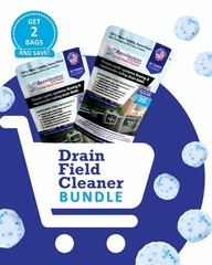 2-Pack Dr Pooper septic tablets clear tough clogs, sludge, odors fast. Just flus