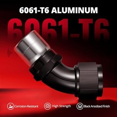 Crimp Swivel Hose End Fitting for CPE Braided Hose 12AN 45 Degree